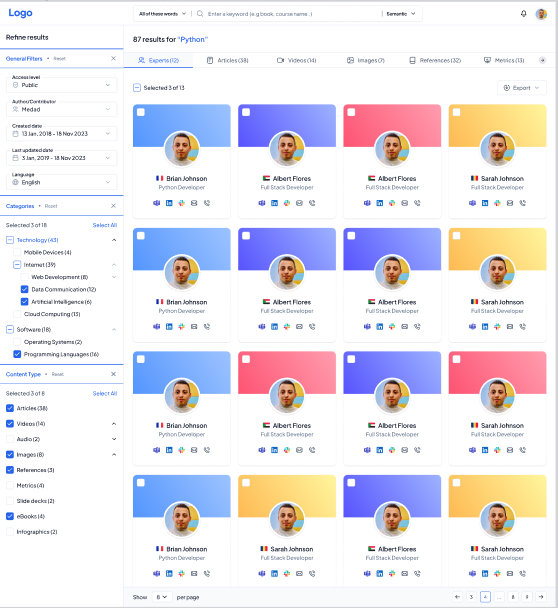 Knowledge Management screenshot